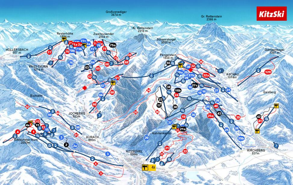 Info Skigebied Kirchberg - Kitzbühel